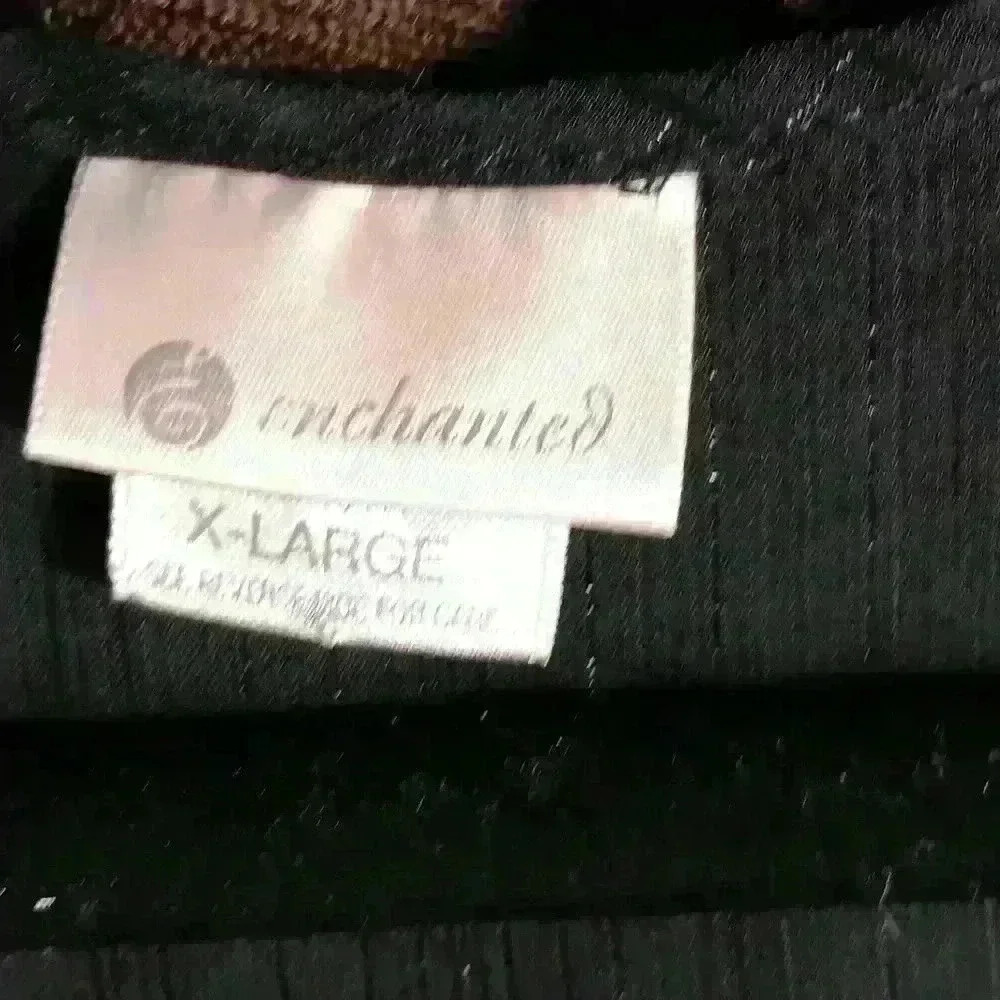 enchanted xl sheer black metallic top - Picture 3 of 6